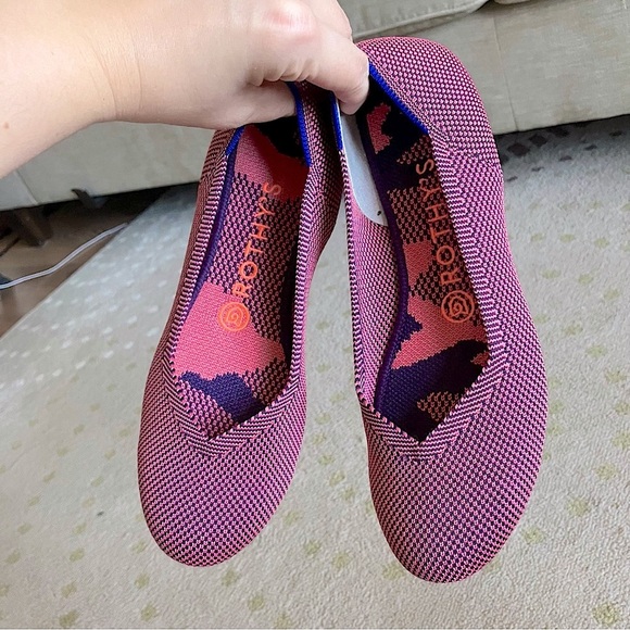 Rothy's Pink Flats Lightweight and Breathable - Picture 4 of 9